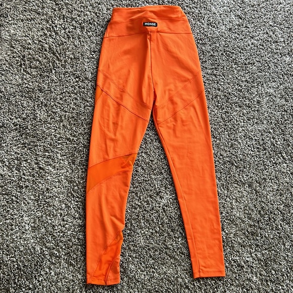 Monse Revolve orange leggings NEW WITH TAGS - Picture 7 of 7
